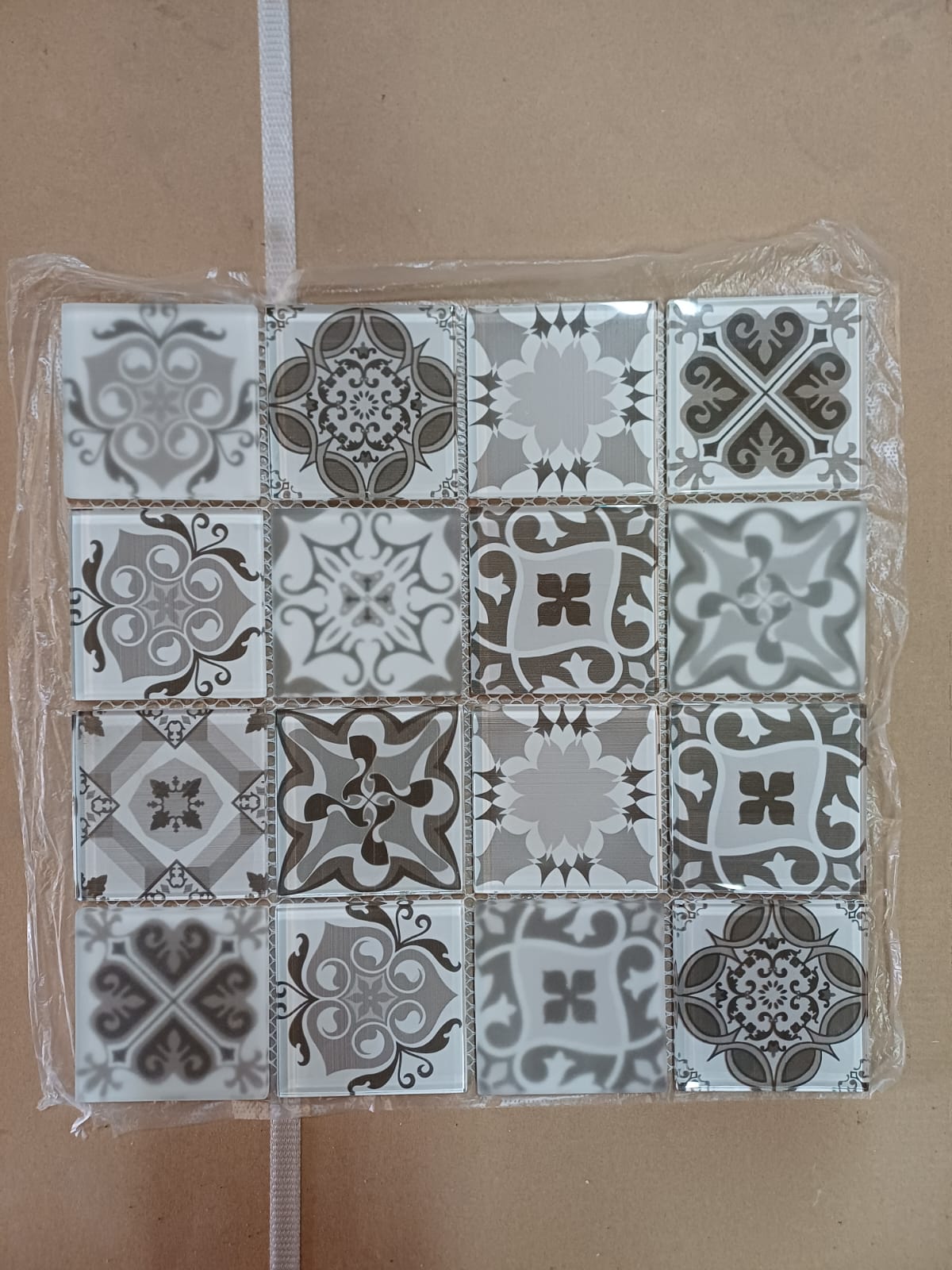 Mosaico su rete Antica grey 298x298x6 cm