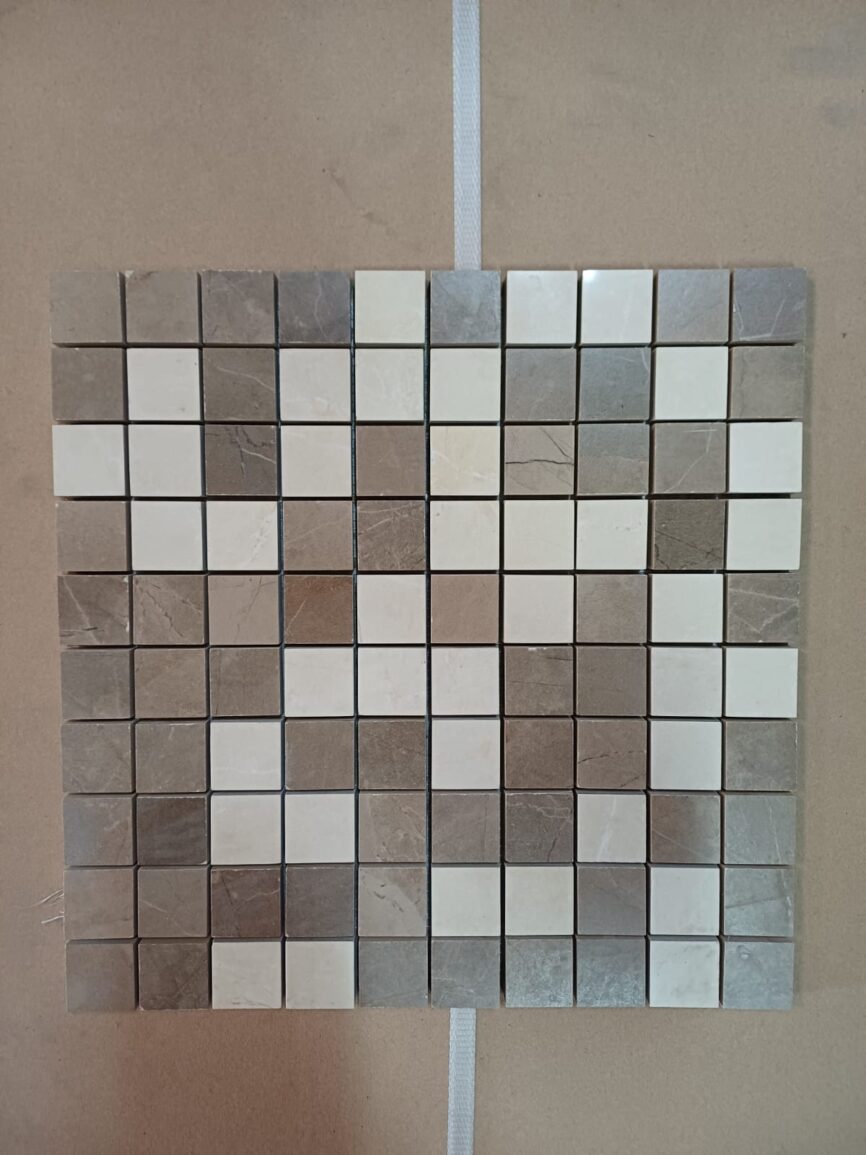 Mosaico su rete Marrone 30×30 cm