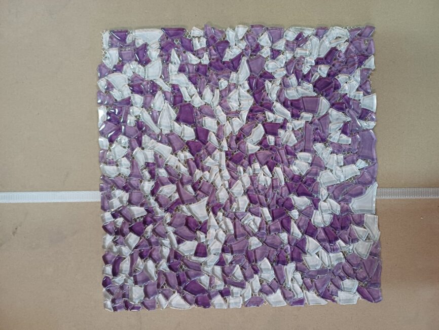 Mosaico su rete Viola 30×30 cm